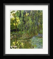 Weeping Willows, The Waterlily Pond at Giverny, c.1918 Framed Print