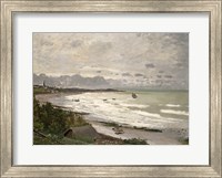 The Beach at Sainte Adresse, 1867 Fine Art Print