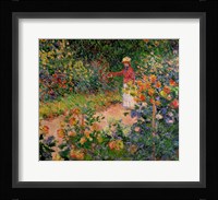 Garden at Giverny, 1895 Framed Print