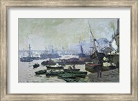 Boats in the Pool of London, 1871 Fine Art Print
