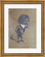 Caricature of Jules Husson 'Champfleury' Fine Art Print