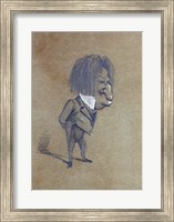 Caricature of Jules Husson 'Champfleury' Fine Art Print