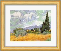 Wheatfield with Cypresses, 1889 Fine Art Print