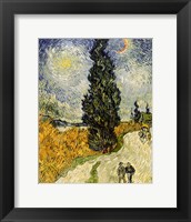 Road with Cypresses, 1890 Fine Art Print