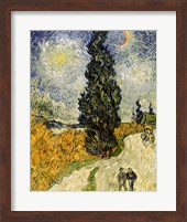 Road with Cypresses, 1890 Fine Art Print