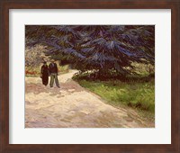 Couple in the Park, Arles, 1888 Fine Art Print