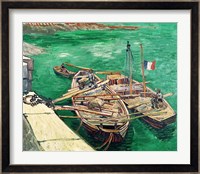 Landing Stage with Boats, 1888 Fine Art Print