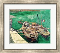 Landing Stage with Boats, 1888 Fine Art Print