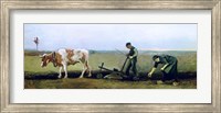 Labourer and Peasant Planting Potatoes, 1884 Fine Art Print