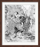 The Good Samaritan, after Delacroix, 1890 Fine Art Print