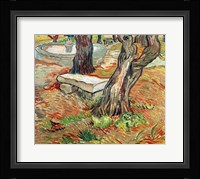 The Bench at Saint-Remy, 1889 Fine Art Print