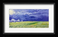 Wheatfields under Thunderclouds, 1890 Framed Print