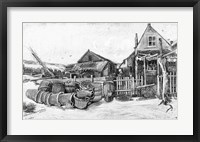 The fish drying barn at Scheveningen, c.1882 Fine Art Print