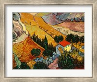 Landscape with House and Ploughman, 1889 Fine Art Print