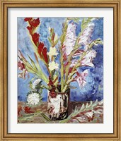 Vase with Gladioli Fine Art Print