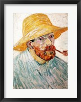 Self Portrait, 1888 wearing a hat Fine Art Print