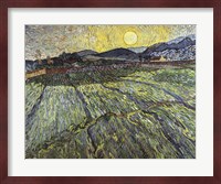 Enclosed field with rising sun, 1889 Fine Art Print