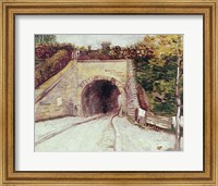 Tunnel through hillside Fine Art Print