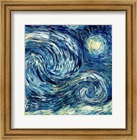 The Starry Night, June 1889 Detail B Fine Art Print