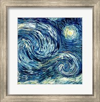 The Starry Night, June 1889 Detail B Fine Art Print