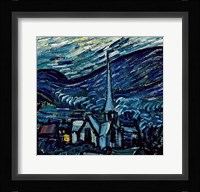 The Starry Night, June 1889 Detail C Fine Art Print