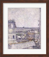 View from Vincent's room in the Rue Lepic Fine Art Print