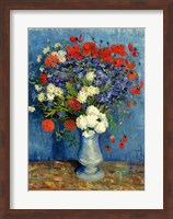 Still Life: Vase with Cornflowers and Poppies, 1887 Fine Art Print