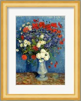 Still Life: Vase with Cornflowers and Poppies, 1887 Fine Art Print