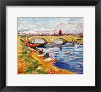 The Gleize Bridge over the Vigneyret Canal Fine Art Print