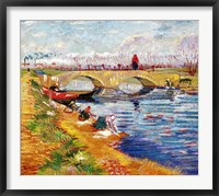 The Gleize Bridge over the Vigneyret Canal Fine Art Print