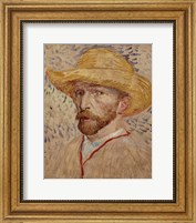 Self Portrait with Straw Hat, 1887 Fine Art Print