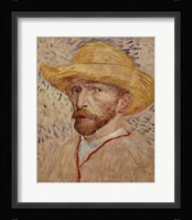 Self Portrait with Straw Hat, 1887 Fine Art Print