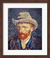 Self Portrait with Felt Hat Fine Art Print