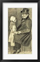 Seated Man with his Daughter, 1882 Fine Art Print