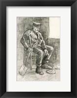 Man with a Spade Resting, 1882 Fine Art Print