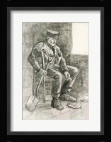 Man with a Spade Resting, 1882 Fine Art Print