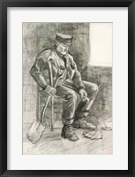 Man with a Spade Resting, 1882 Fine Art Print