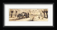 Ox-Cart in the Snow Fine Art Print