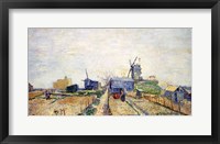 Vegetable Gardens and the Moulin de Blute-Fin on Montmartre, 1887 Fine Art Print