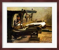 Weaver at the Loom, Facing Right, 1884 Fine Art Print