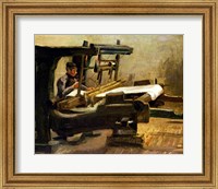 Weaver at the Loom, Facing Right, 1884 Fine Art Print