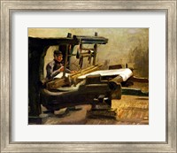 Weaver at the Loom, Facing Right, 1884 Fine Art Print