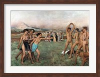 Young Spartans Exercising, c.1860 Fine Art Print