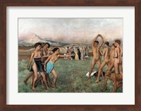 Young Spartans Exercising, c.1860 Fine Art Print