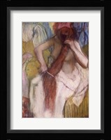 Woman Combing her Hair C Fine Art Print