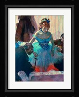 Dancer in her dressing room Fine Art Print