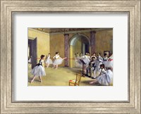 The Dance Foyer at the Opera on the rue Le Peletier, 1872 Fine Art Print