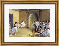 The Dance Foyer at the Opera on the rue Le Peletier, 1872 Fine Art Print