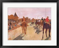 The Parade, or Race Horses in front of the Stands Fine Art Print