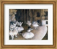 Ballet Rehearsal on the Stage, 1874 Fine Art Print